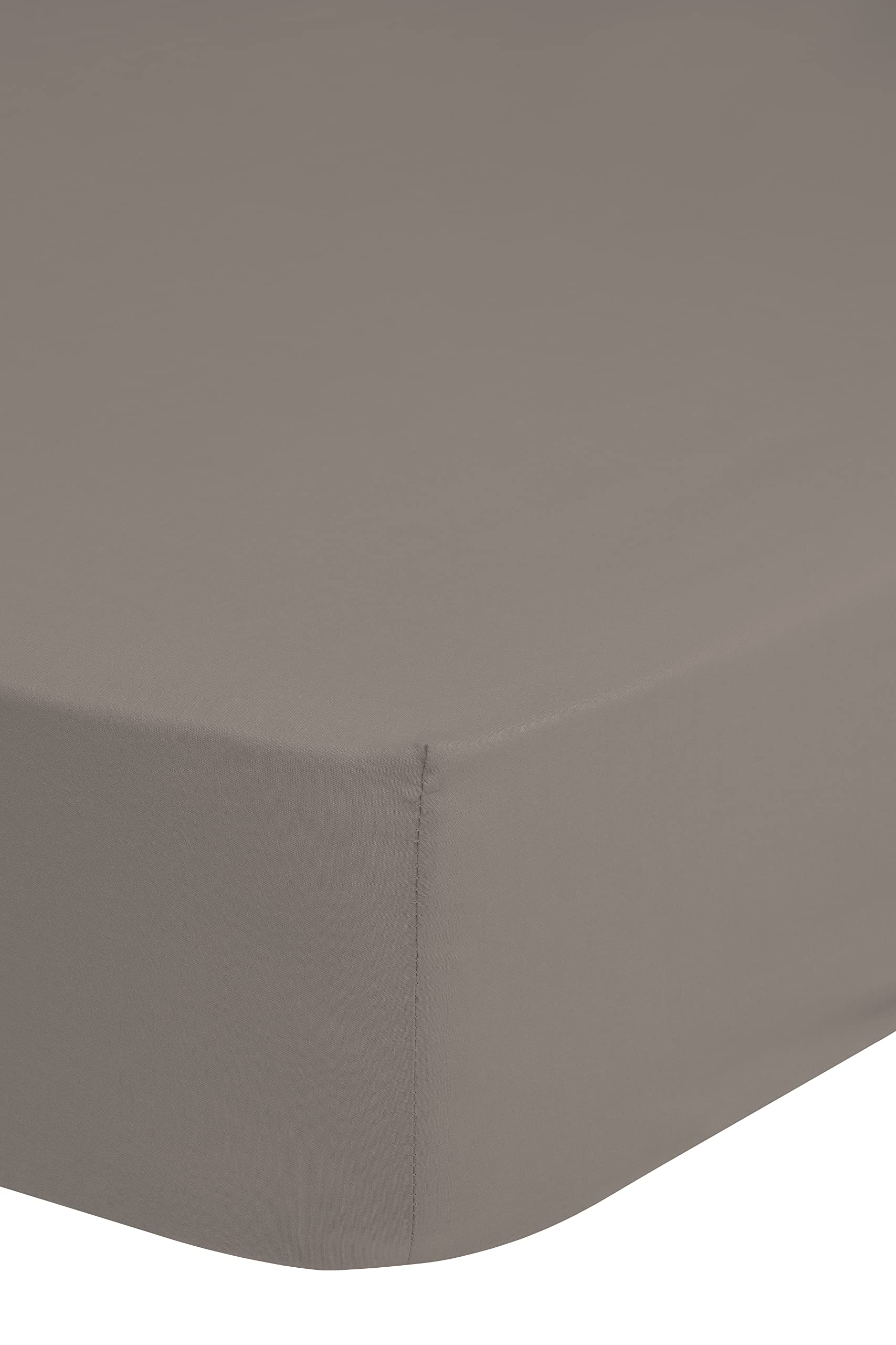 HIP Mako Satin Spannbettlaken 1 teilig 180 X 200 cm Ecru