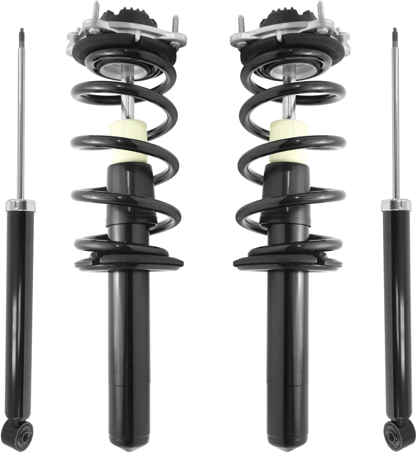 Unity Automotive 4-11430-257150-001 Front and Rear Replacement Complete Strut Assembly Shock Kit Fits 2012-2018 Audi A6 & A6 Quattro