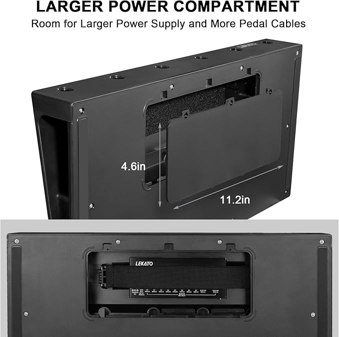 Pedalera de Efectos LEKATO M03444BK con Compartimento para F miniatura 2