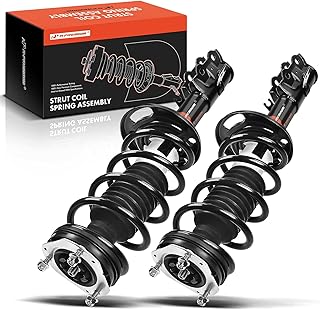 A-Premium Pair 2 Front Complete Suspension Strut & Coil Spring Assembly Compatible with Ford Fiesta 2011 2012 2013 L4 1.6L Replace# 172525 172524
