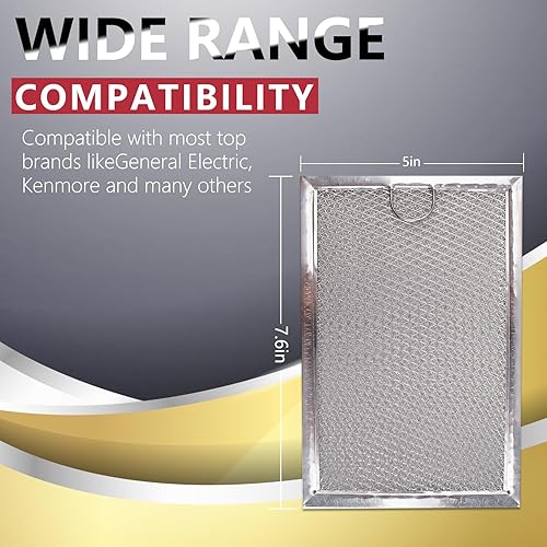 Miniatura 2 de Filtro de grasa para horno de microondas para G.EWB06X10309 WB06X10359 L.G 5230W1A012B Filtro de repuesto de ventilación 5 x 7-58 x 332 pulgadas