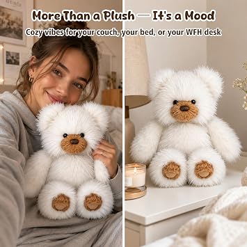 15.7 Soft Bear Stuffed Animal Interactive Plush Toy for Ages 0+