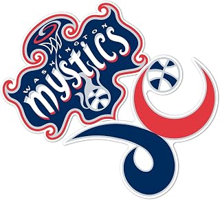 Washington Mystics Sticker WNBA Women's National Basketball Association Officially Licensed Sticker Vinyl Decal Laptop Water Bottle Car Scrapbook (4 Inch)