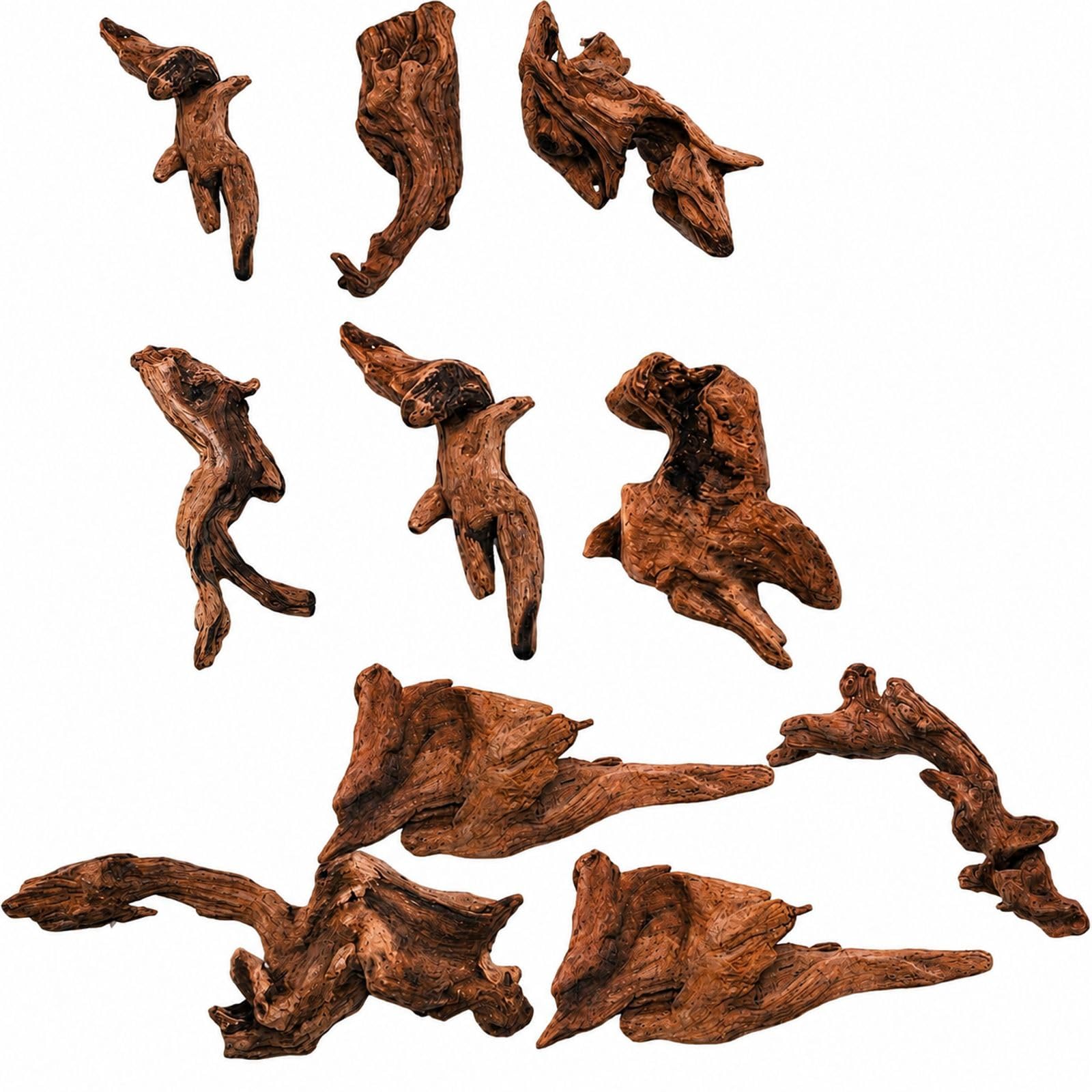 XLTXWD 10PCS Driftwood for Aquarium Natural Wood Decor