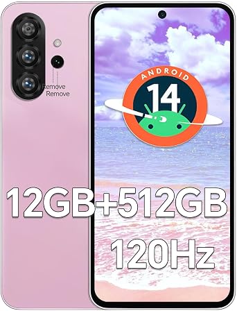 T56 Ultra Unlocked Phones, 5G Unlocked Cell Phone, 6.8" HD Screen, Android 14 Smartphone, Snapdragon 888, 12GB+512GB, 48+108MP Camera, 5000mAh Battery, Dual SIM, Memory Expansion, Bluetooth, WiFi