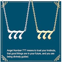 LAOYOU 2pcs Pack Angel Number Necklace for Women، Gold Silver 000 111 1111 222 333 444 555 666 777 888 999 قلادة أرقام الملاك للبنات Numerology Jewelry Hypoallergenic Non Tarnish