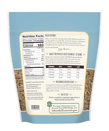 Vista 39 de Bob's Red Mill Avena orgánica enrollada regular, 16 onzas