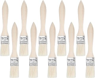 10 Pcs Wide Paint Brushes Brush 25mm (0.98"), Brush Head Brush Set Acrylic Paint Glaze Brush Glaze Brush Paint Brush Paint Brush for Painting Material DIY for Painting Paints