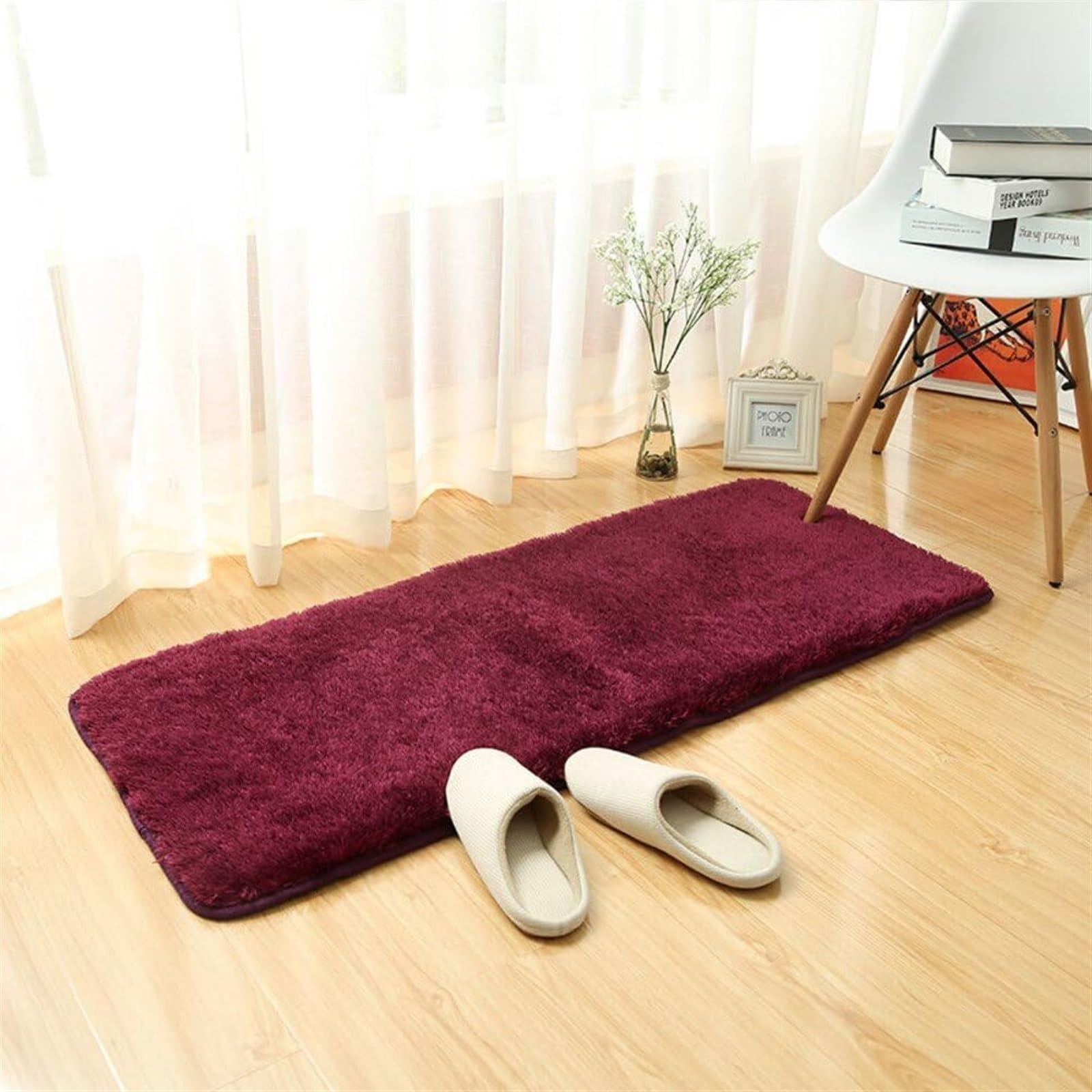 Fußmatte Fußabtreter Verdickter, Rutschfester Teppich, Weicher Teppich Für Hartholzböden, Wohnzimmer, Schlafzimmer, Küche Teppich für Eingang(D,50x80cm(20x31))
