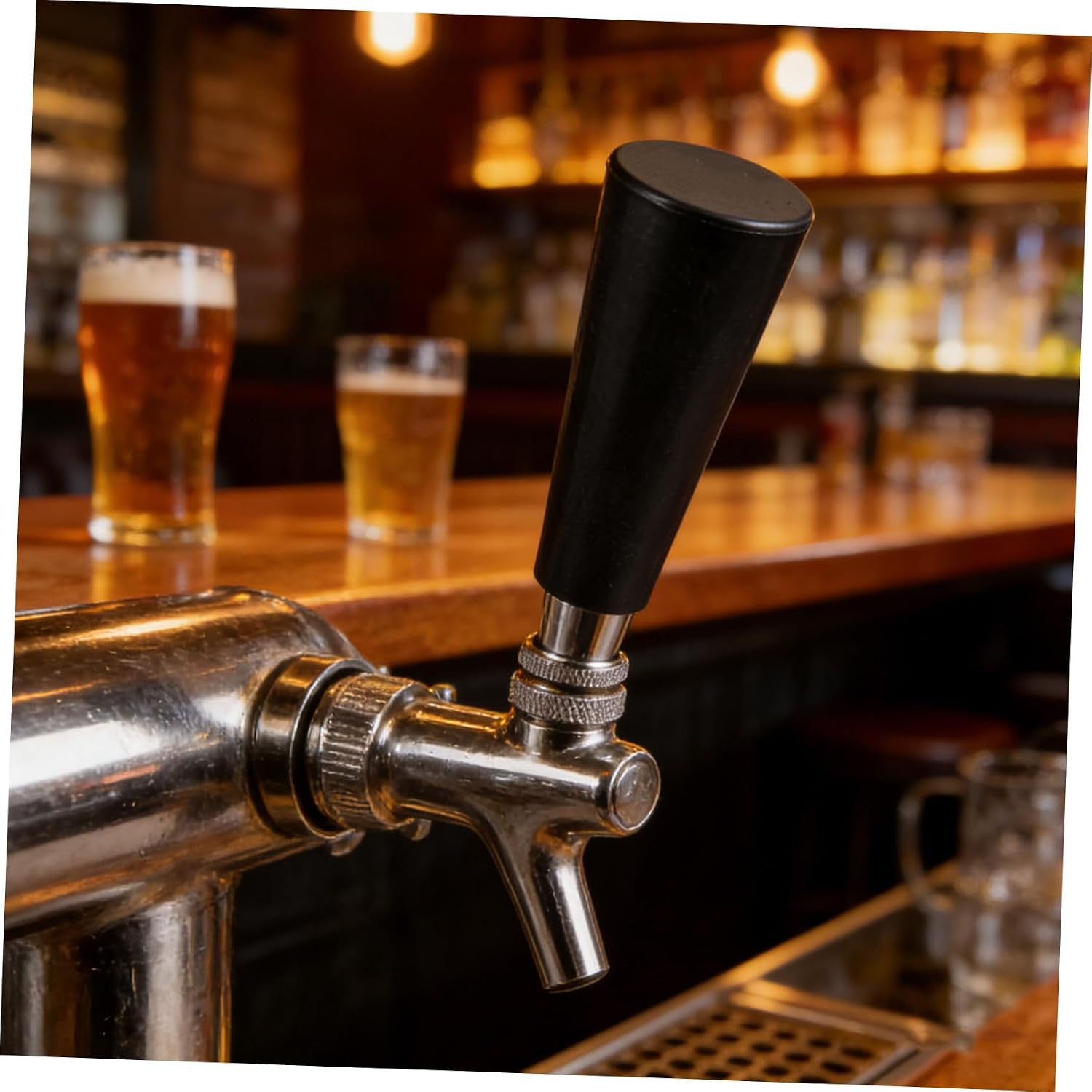 OUNONA 4pcs Draft Beer Faucet Handles Simple Tap Handle for Kegerators Bars Restaurants Fit with Compatible Plastic Lever