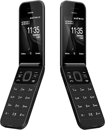 Nokia 2720 Flip Mobile Phone 7.1 cm (2.8 inches) 4 GB Internal Memory Black