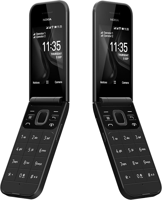 Nokia 2720 Flip Mobile Phone 7.1 cm (2.8 inches) 4 GB Internal Memory Black
