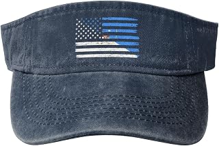 US and Flag of The Senior Enlisted Advisor to The Chairman Sun Visor Hat for Women Men Empty Top Baseball Cap Golf Cap