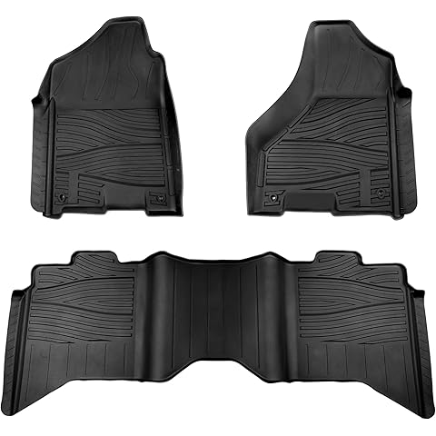 Floor Mats for 2009-2018 Dodge Ram 1500/2500/3500 Crew Cab & 2019-2022 Ram 1500 Cla...