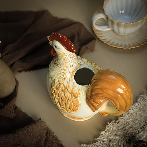 Miniatura 4 de CHOOLD Crema de cerámica retro de gallo con mango, jarra de crema de leche de café