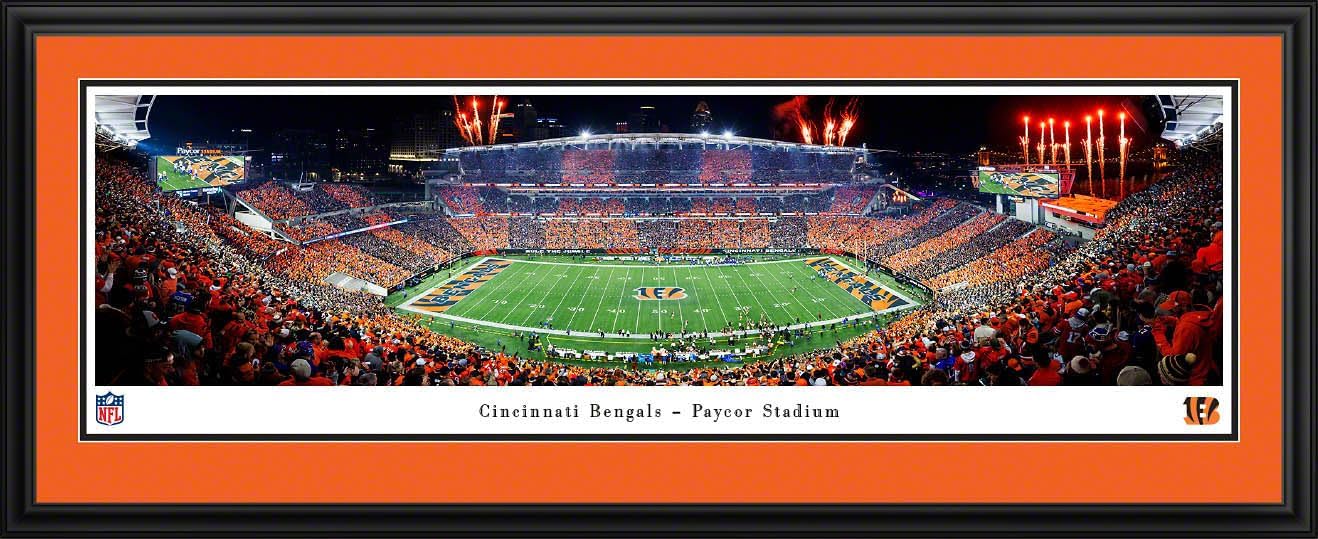 Cincinnati Bengals, Stripe - Unframed 40 x 13.5 Poster by Blakeway Panoramas