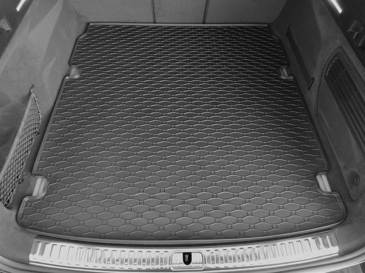 64B-402087 Tappeto in gomma ripiegabile per bagagliaio auto compatibile con A6 (C8) Berlina dal 07/2018-, Avant dal 09/2018, Allroad Quattro dal 09/2019-, A7 Sportback (4K) dal 02/2018-