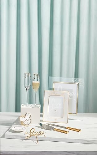 Miniatura 3 de Lenox Disney Bridal - Marco de 5 x 7, 1.71 pulgadas, color marfil