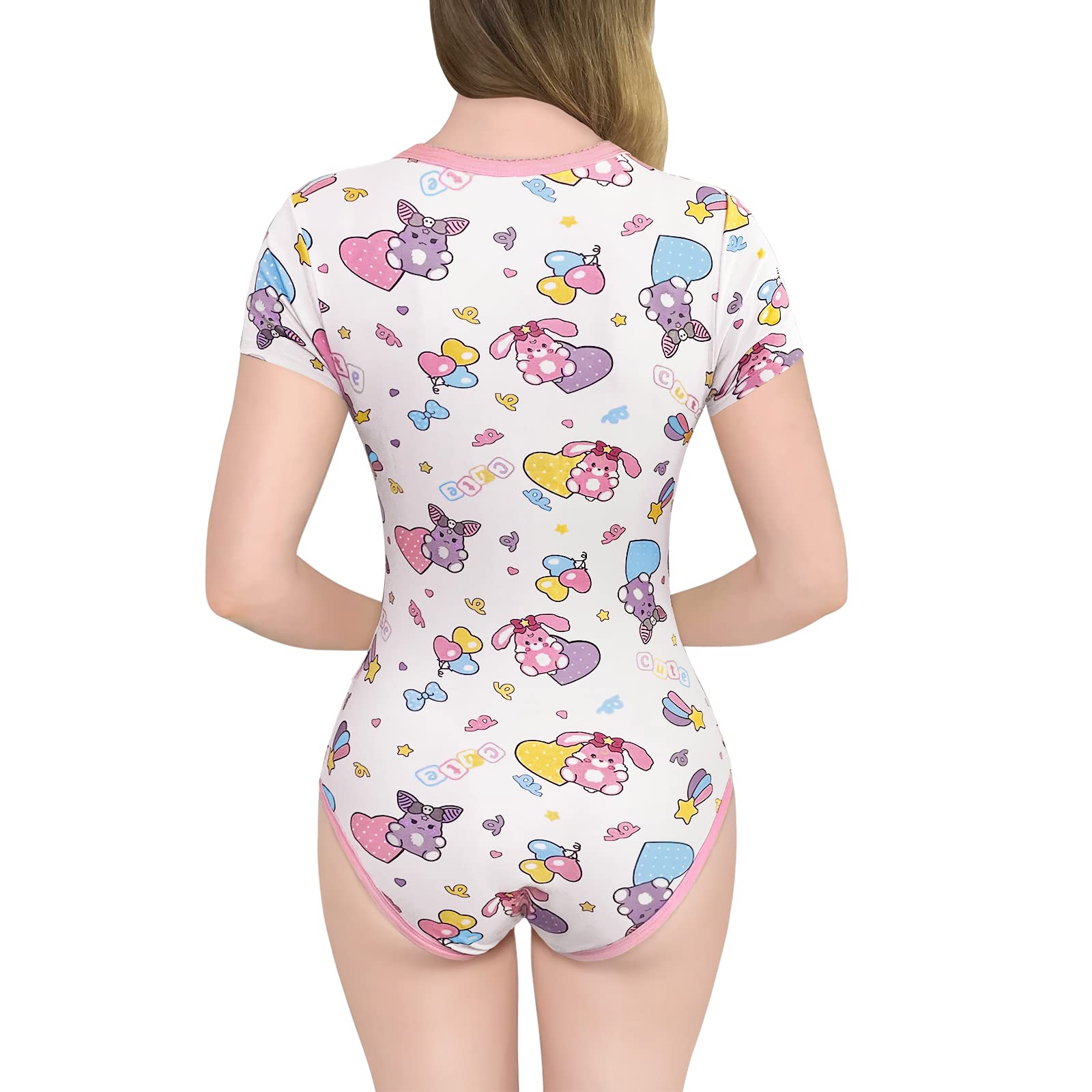LittleForBig Bawełniany śpioszki Onesie Piżama Bodysuit- Baby Usagi & Bella Bodysuit