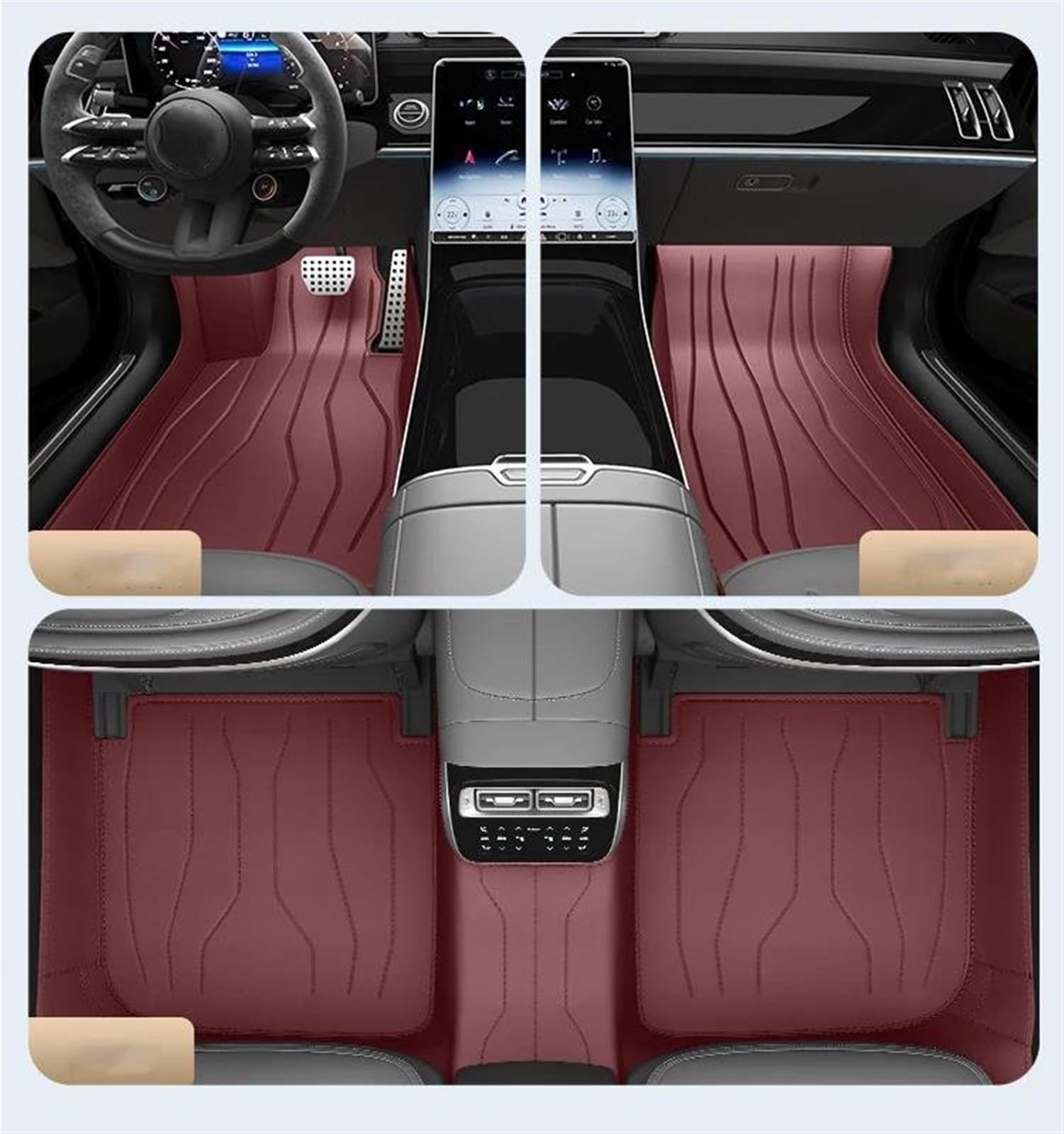 Tapis antidérapants Jaguar XF X250 imperméables et robustes