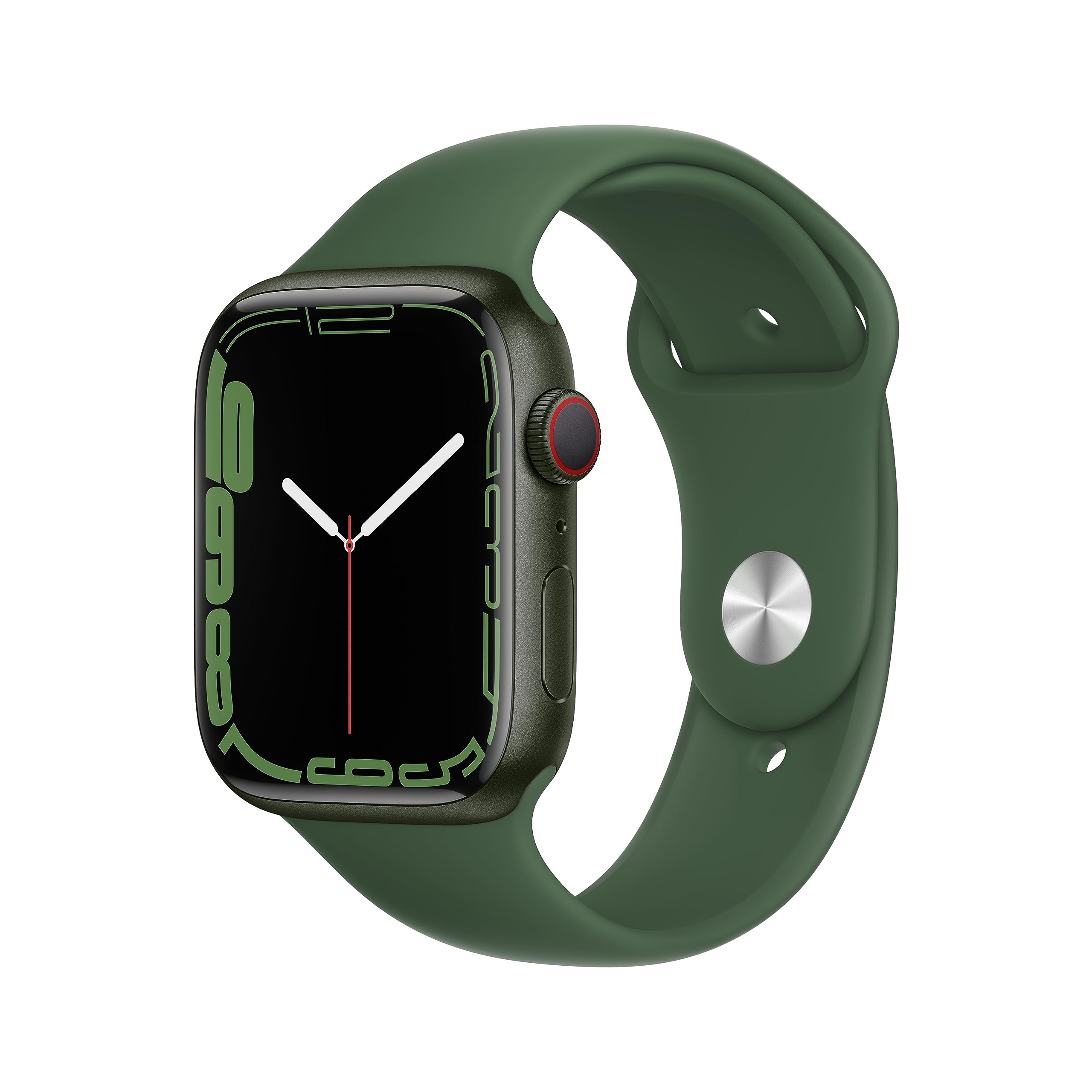 Apple Watch Series 7 (GPS, 41mm) Reloj Inteligente con Caja de Aluminio en Verde - Correa Deportiva Verde trébol - Talla única. Monitor de entreno, Resistencia alagua — view 9