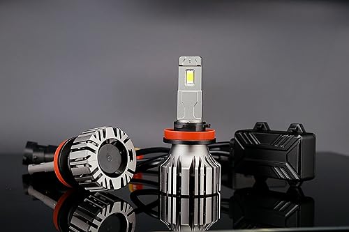 Miniatura 9 de CAPOLI Bombillas LED para faros delanteros 900590069007H4H11H13H1H79012, 600% más brillantes, bombillas de 100 W y 12000 lm, tamaño mini, blanco