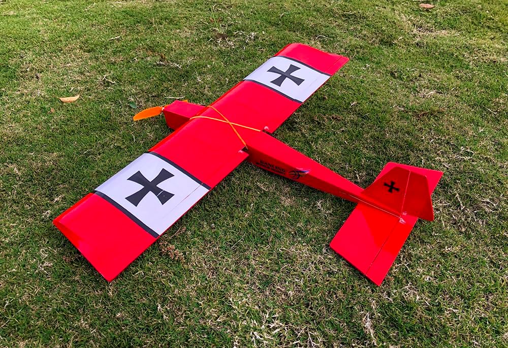 Balsa Wood Airplane R03 STICK-06 Model Aircraft, 580mm Wingspan Laser Cut Unassembled Flying Model Aircraft to Build, DIY RC Airplane Kit for Adults Beginners (KIT+Motor+ESC+Servos+Covering)