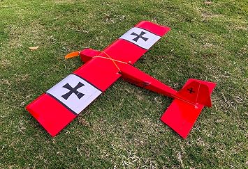 Balsa Wood Airplane R03 STICK-06 Model Aircraft, 580mm Wingspan Laser Cut Unassembled Flying Model Aircraft to Build, DIY RC Airplane Kit for Adults Beginners (KIT+Motor+ESC+Servos+Covering)