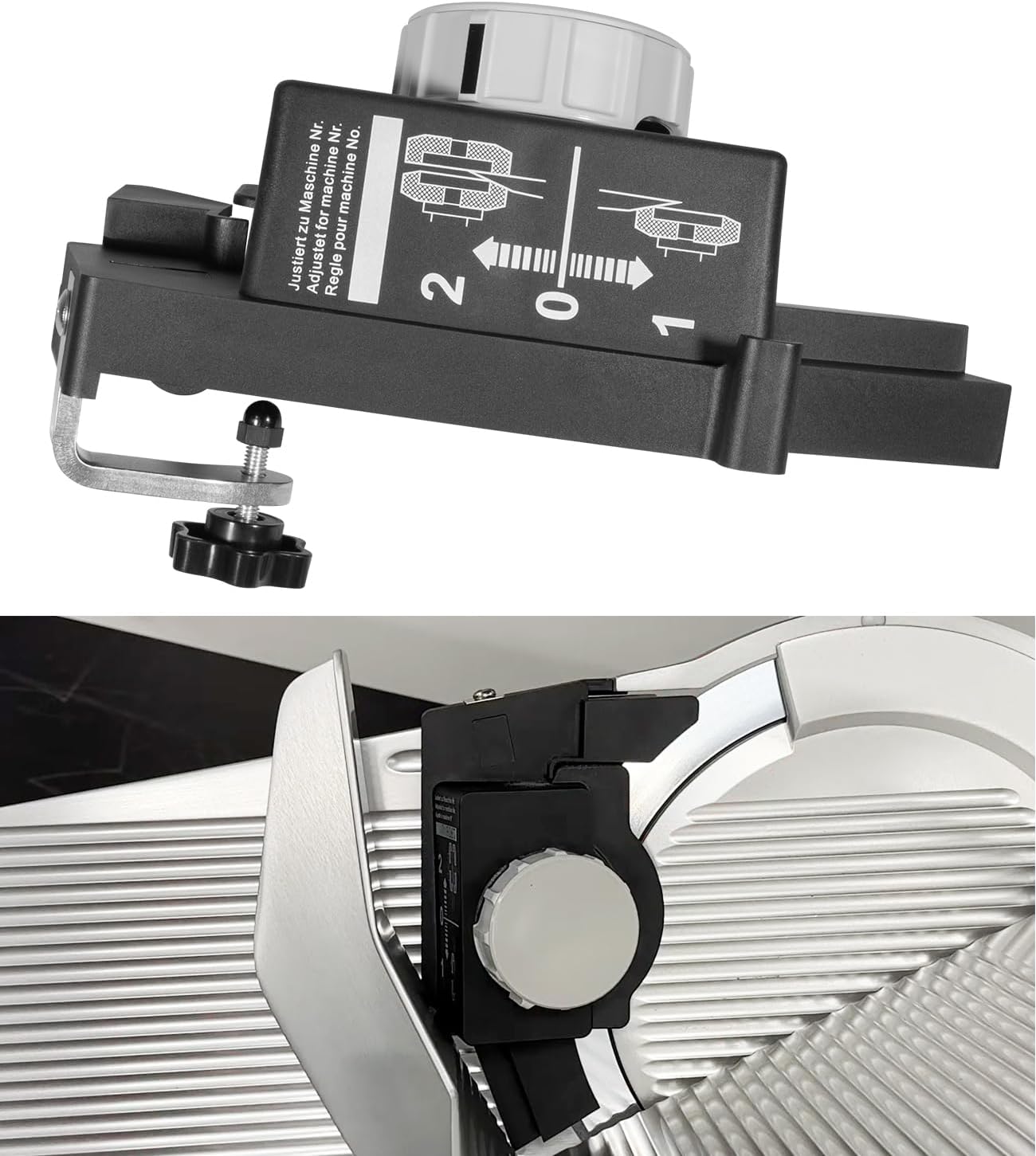 Meat Slicer Sharpener Assembly - Direct Replacement Parts for Bizerba SE12, SE12D, GSP, GSPH Series - Durable Meat Slicer Parts Grinder Stone Replaces OEM Part #6037080100 for Precision Cutting