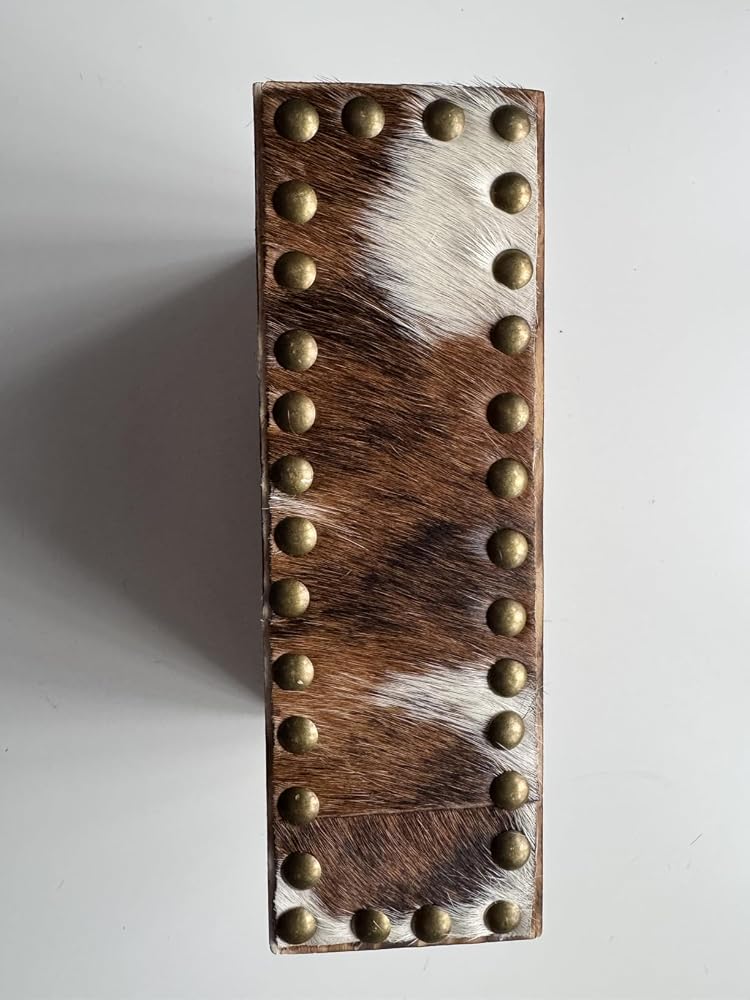 Hair-On Cowhide Leather Squares 6"x6", Assorted Patterns, 12 Pack