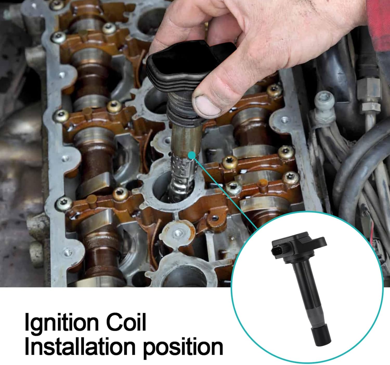 6PCS UF624 Ignition Coil Pack 3.5L 3.7L For Honda Odyssey 2008-2016,Accord 2008-2012,Crosstour 2010-2012,Pilot Ridgeline 2009-2014,for Acura MDX ZDX 2010-2013,RDX 2013-2015,RL TL 2009-2012