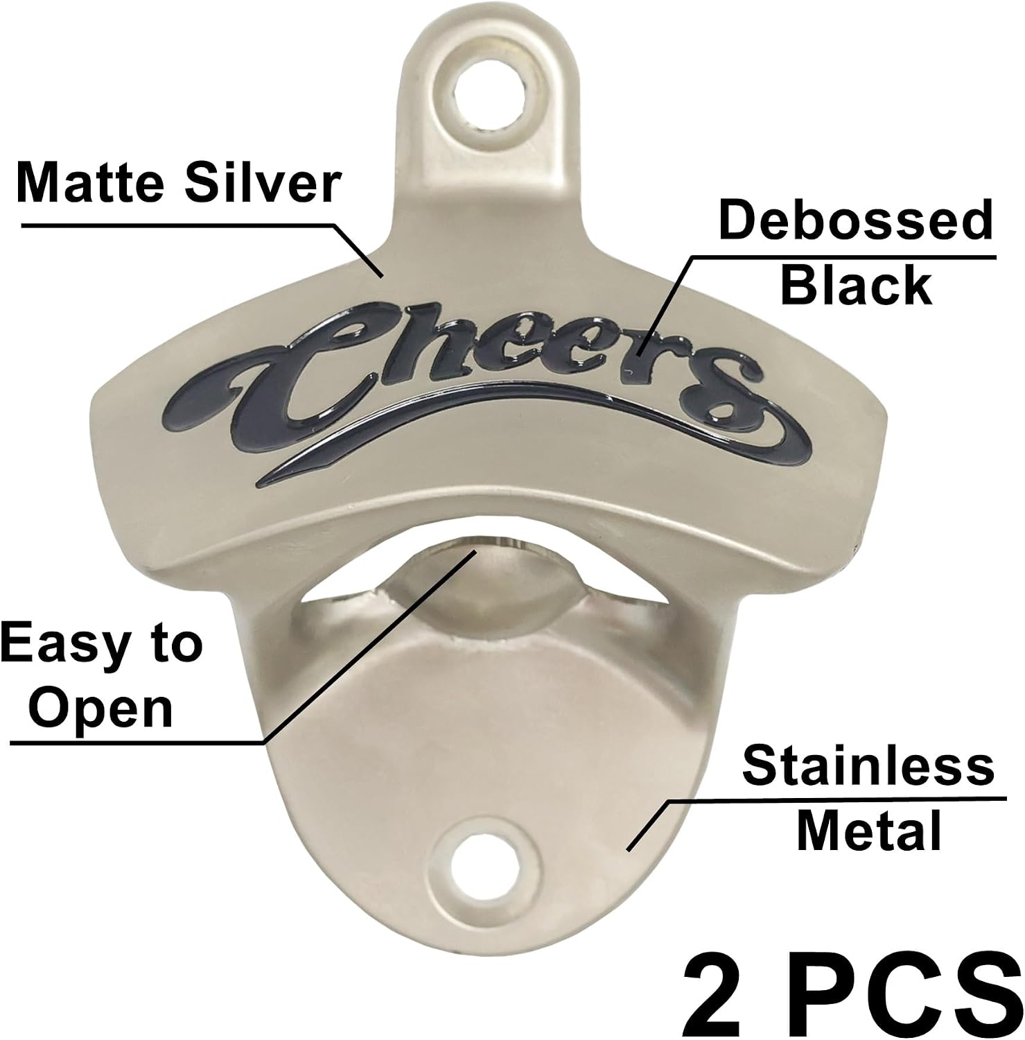 Cheers Magnetic Beer Bottle Cap Opener Wall Mounted Outdoor image 2
