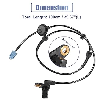 Amazon.com: X AUTOHAUX Car ABS Wheel Speed Sensor Front Left