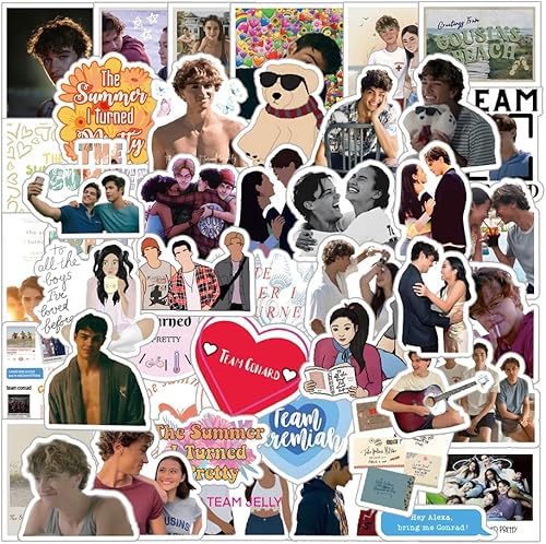 60 calcomanías de vinilo impermeables The Summer I Turned Pretty Classic TV de moda para niños suministros de fiesta de cumpleaños recuerdos de 60 calcomanías de vinilo impermeables The Summer I Turned Pretty Classic TV de moda para niños suministros de fiesta de cumpleaños recuerdos de