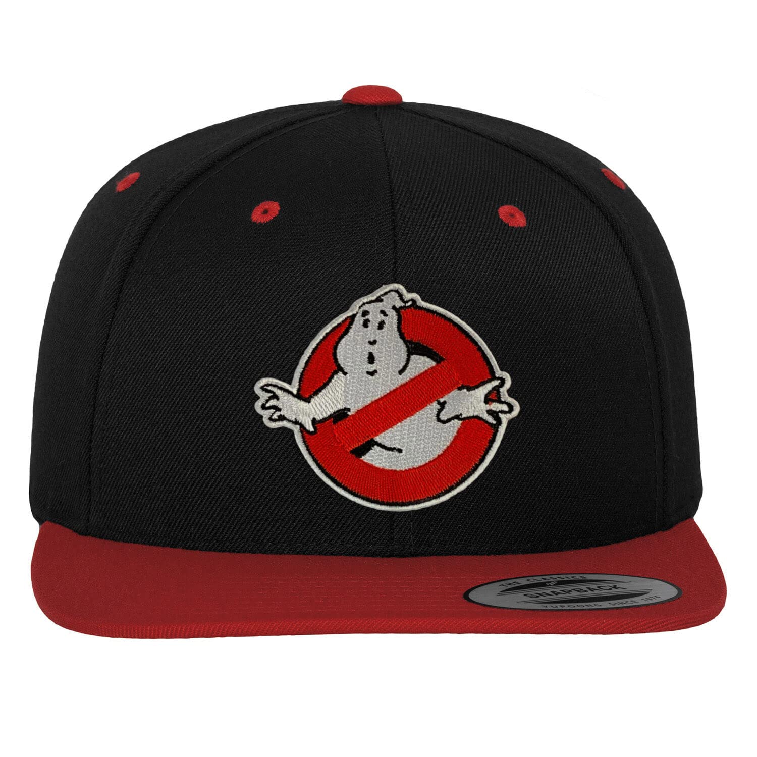 Ghostbusters Unisex Black-Red Officially Licensed Premium Snapback Cap (Black-Red), One Size