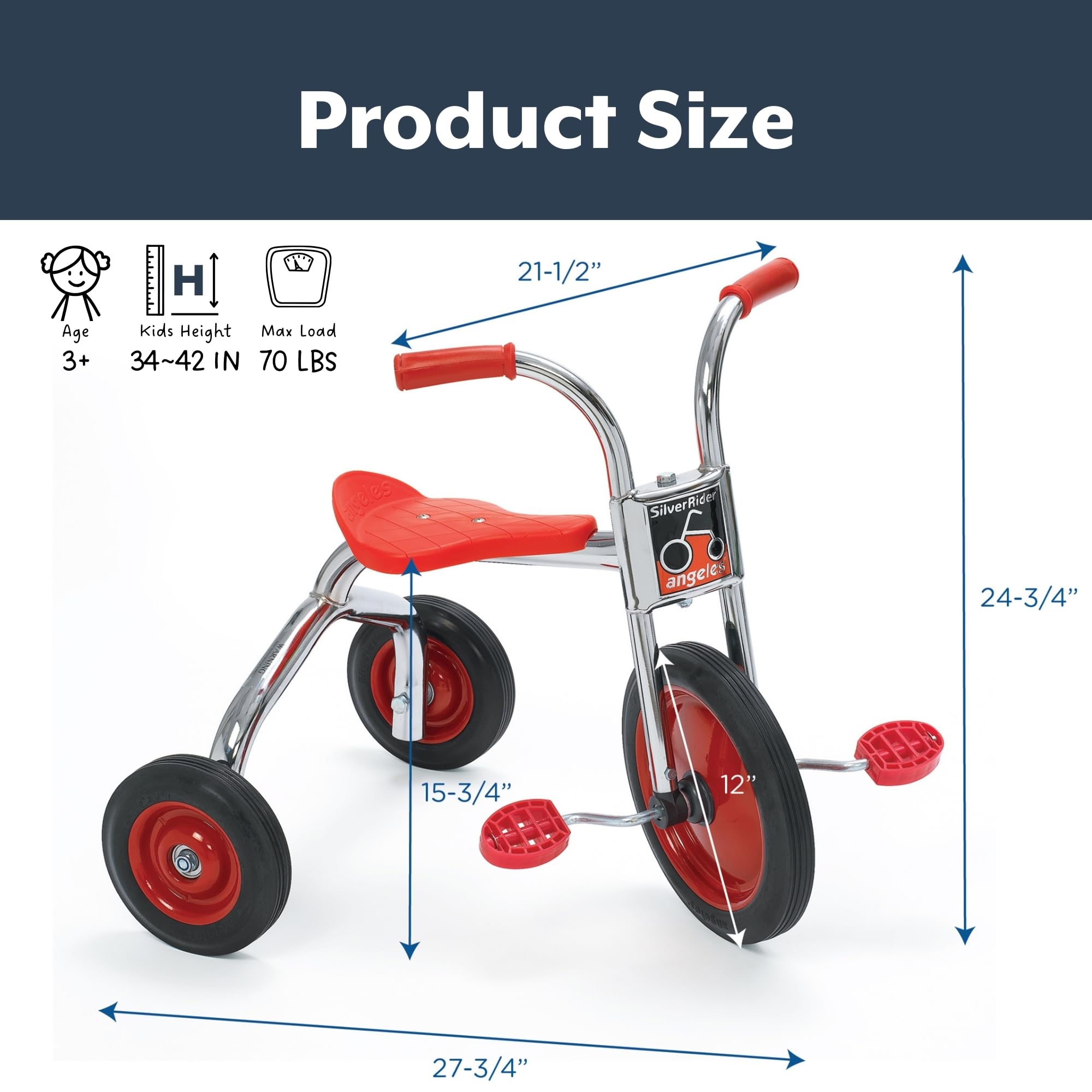 angeles 三輪車 Amazon.co.jp: Angeles SilverRider 12インチ トライクバイク 対象年齢