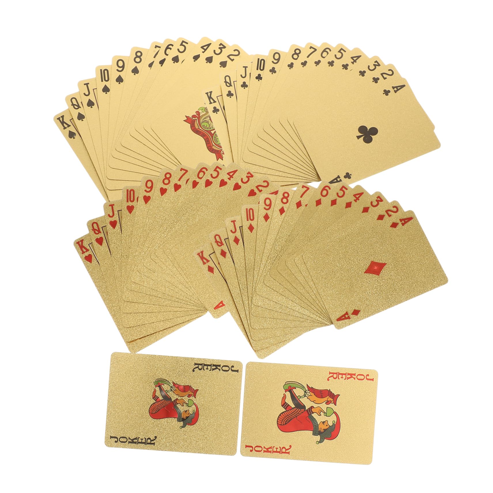 Abaodam Cartas De Póker De Plástico Impermeables para Fiestas y Reuniones Familiares Accesorios De Divertidos De Cartas Portátil y Duradero