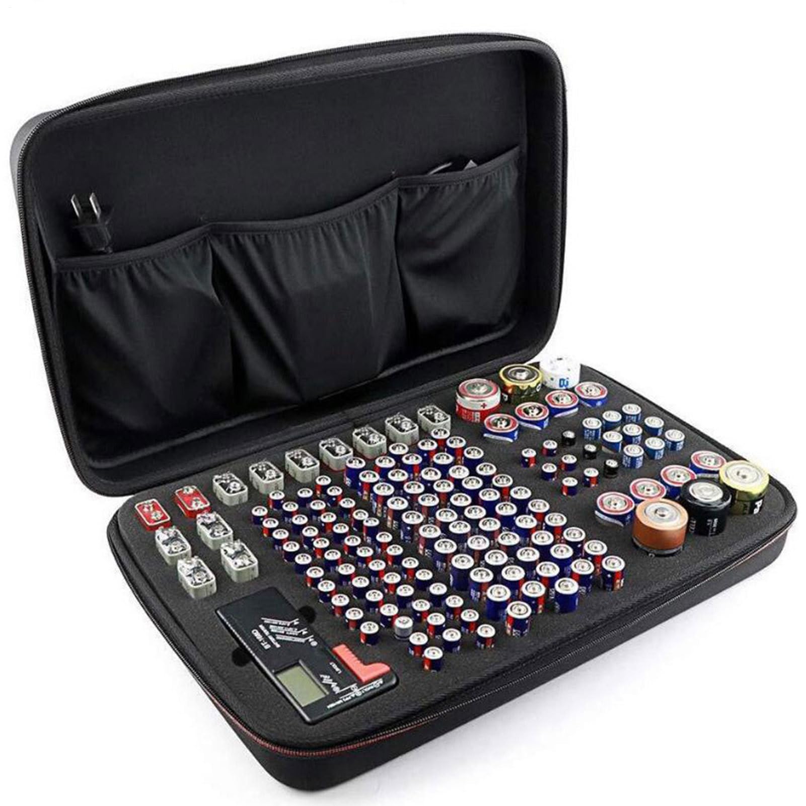 Organisateur de batteries de grande capacité - Organisateur de boîtier dur