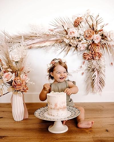 Miniatura 6 de Juego de ramos de flores artificiales de rosas para bricolaje, centros de mesa de boda, decoración de fiesta de baby shower, arreglos florales de