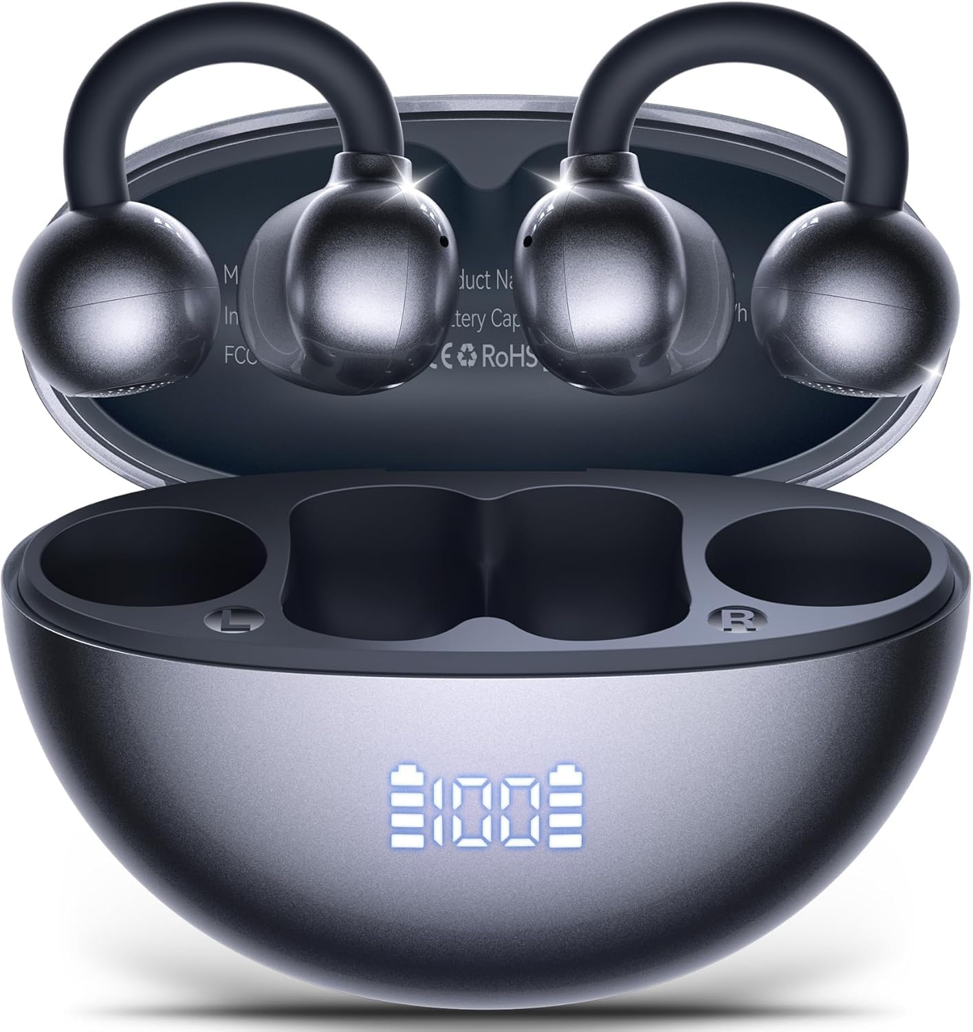 Hybrid Active Noise Cancelling Earbuds Ear Buds Wireless Earbuds with AI Translation Real Time Bluetooth Headphones 56H Playback