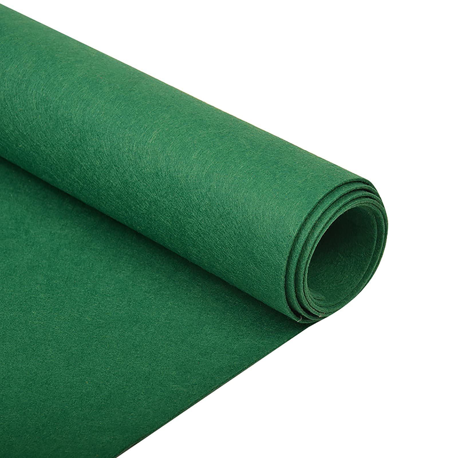 Uoeo Felt Fabric Sheets,39.4" x 41.3"(1m x 1.05m) Craft Felt Fabric Sheets,Assorted Felt Stiff Fabric Square,for DIY Sewing Crafts,Patchwork,Decoration and Sewing Projects(Christmas Green)