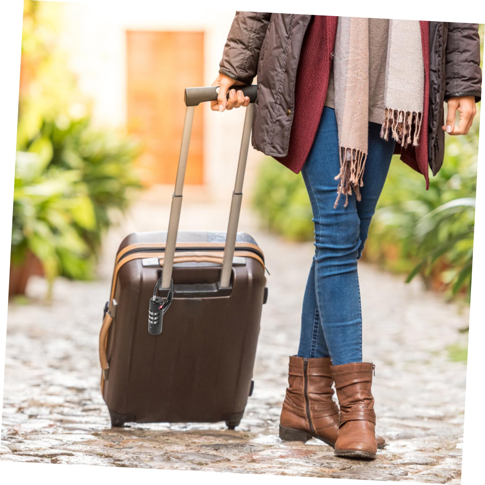 ULTECHNOVO 4piezas Candado De Combinación Tsa Para Equipaje y Mochilas Cerradura De Seguridad Bloqueo Portable Para Viajes Para Maletas y Mochilas