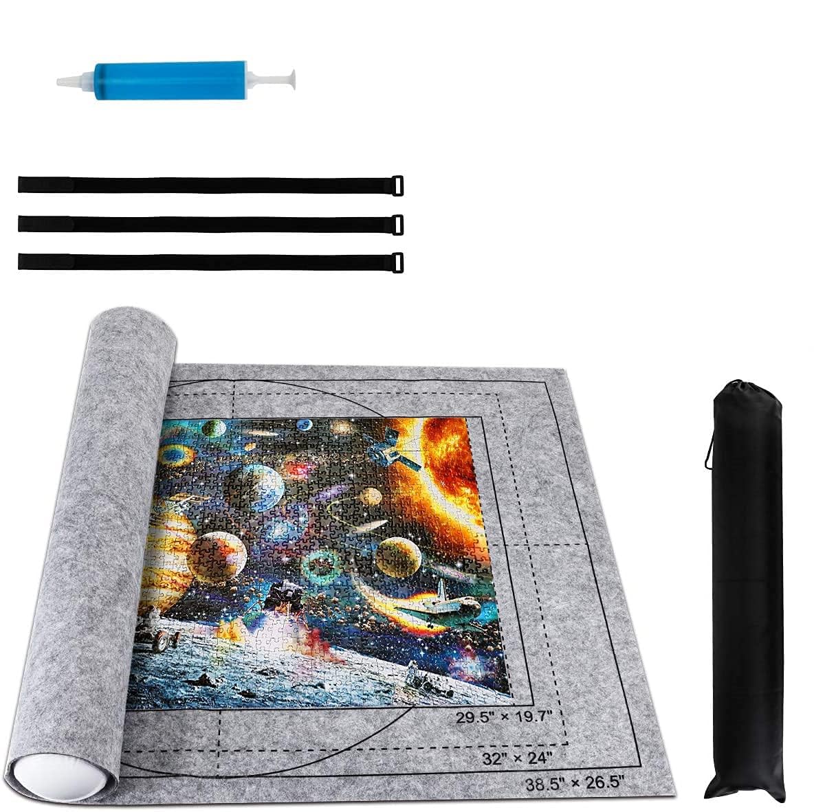 Sponsored Ad – Puzzle Mat Jigsaw Felt Mat Puzzle Saver Organizer With Waterproof Storage Bag - Up To 2000Pcs