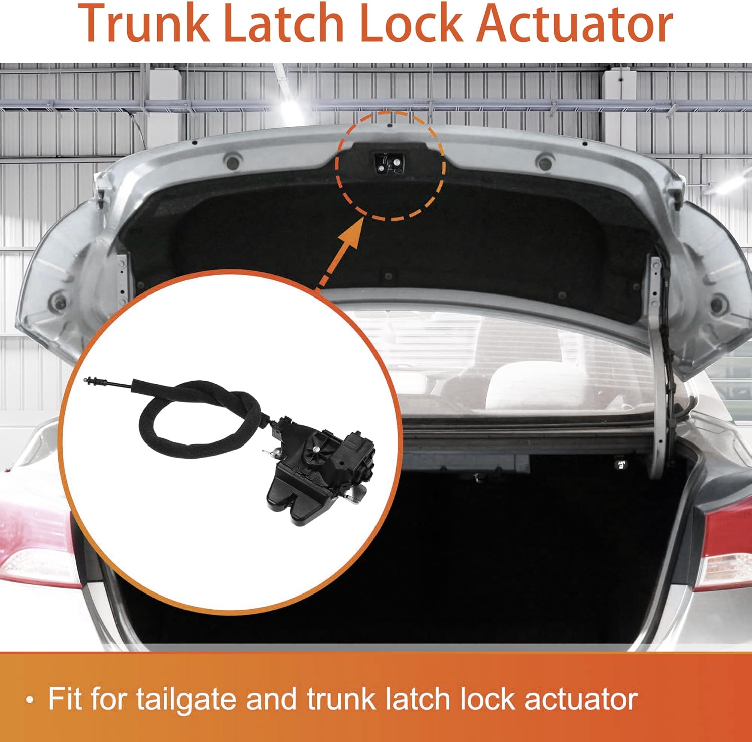 Trunk Latch Lock Actuator 2047500485 for Mercedes-Benz C250 2012-2015;C300 2008-2014 C350 C63 AMG 2008-2015 W204 Rear Deck Lid Latch Motor Tailgate Door Latch Lock Actuator Motor Rear Trunk Lid Lock