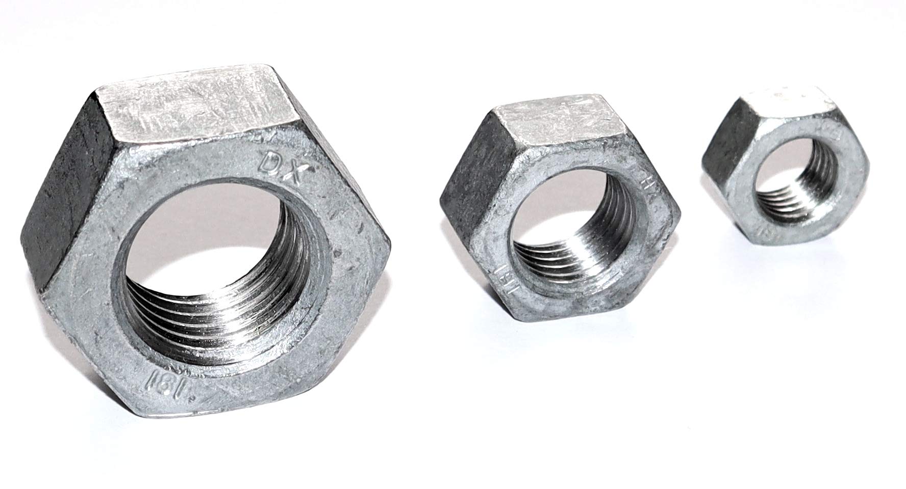 Tuercas hexagonales M30 DIN 934, número de 25 unidades, acero galvanizado, resistencia, 8 tuercas roscadas, tuercas roscadas.