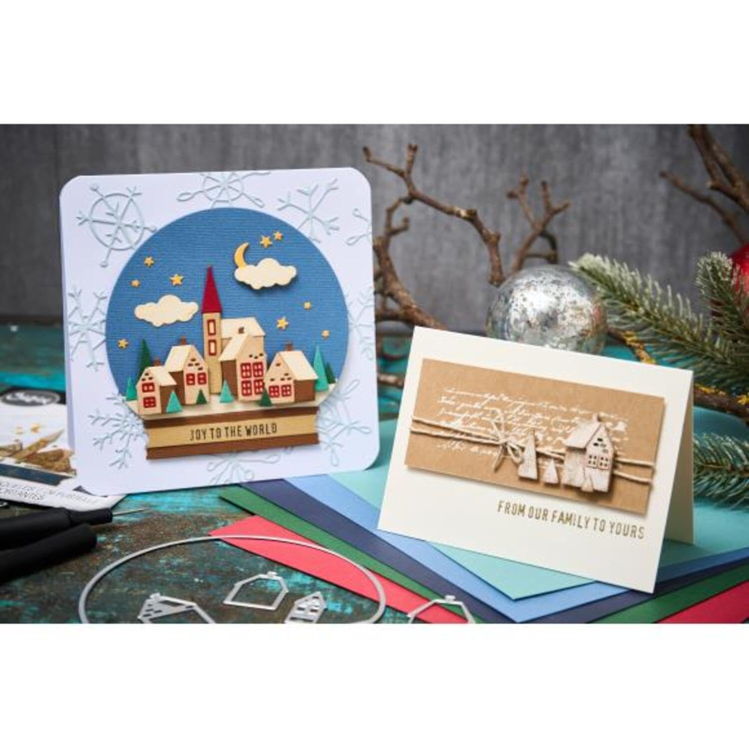 Set Miniatures Noël Sizzix Thinlits Par Tim Holtz - Matrices Découpe Détails Festifs