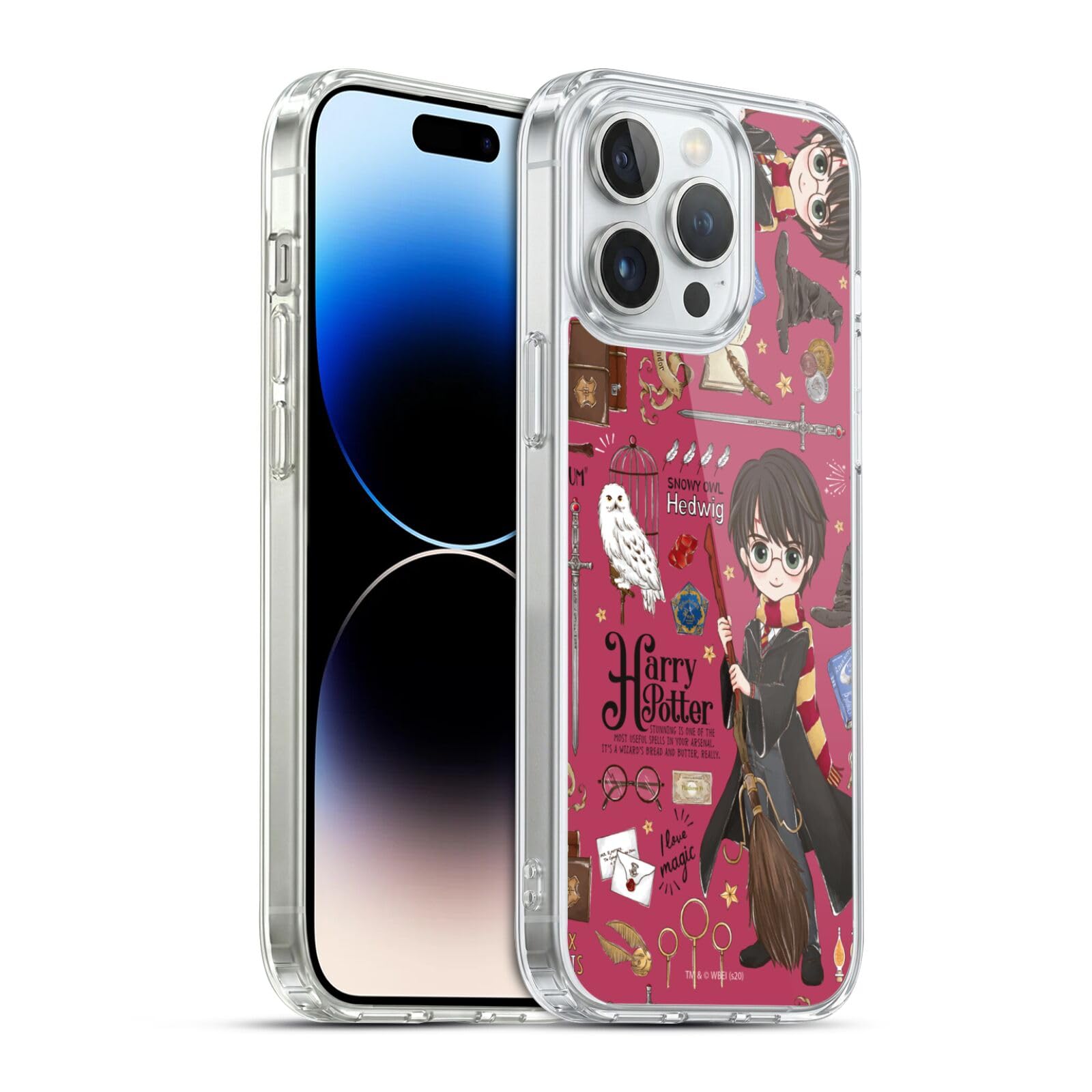 Head Case Designs Licenciado Oficialmente Harry Potter Patrón Luna Reliquias de la Muerte XXXVII Caso Funda de Gel Suave Compatible con Apple iPhone 12 / iPhone 12 Pro — view 46