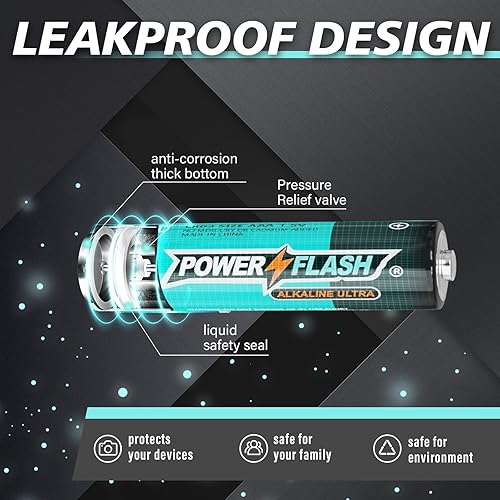 Miniatura 4 de Paquete de 12 pilas AAA con batería alcalina de alto rendimiento Fresh Date-Triple A, 1.5 voltios, 10 años de vida útil, la energía no gotea,