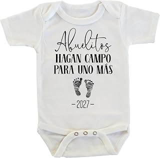 Witty and Bitty Abuelitos Hagan Campo Para Uno Mas Spanish Language Pregnancy Announcement (2027)