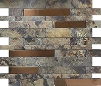 Vista 8 de weimeisc 10 hojas de azulejos despegar y pegar para salpicadero de cocina, azulejos de mosaico autoadhesivos, para pegar en tocadores de baño